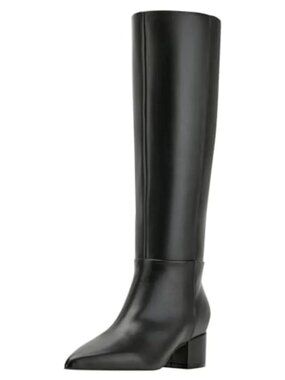 #64 Marc Fisher Women's Gradia Wide Calf Boot, Black